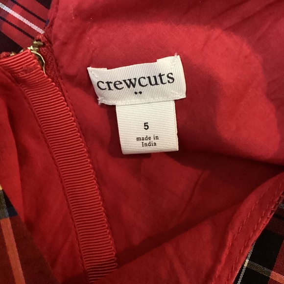 GIRLS J. Crew Crewcuts Holiday Tartan Plaid Dress Size 5 - Picture 5 of 6